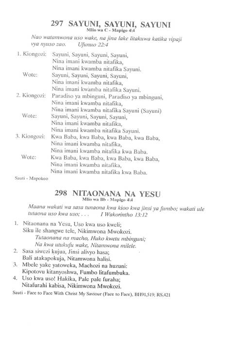 Nyimbo Za Imani Yetu page 152