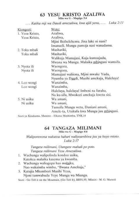 Nyimbo Za Imani Yetu page 35