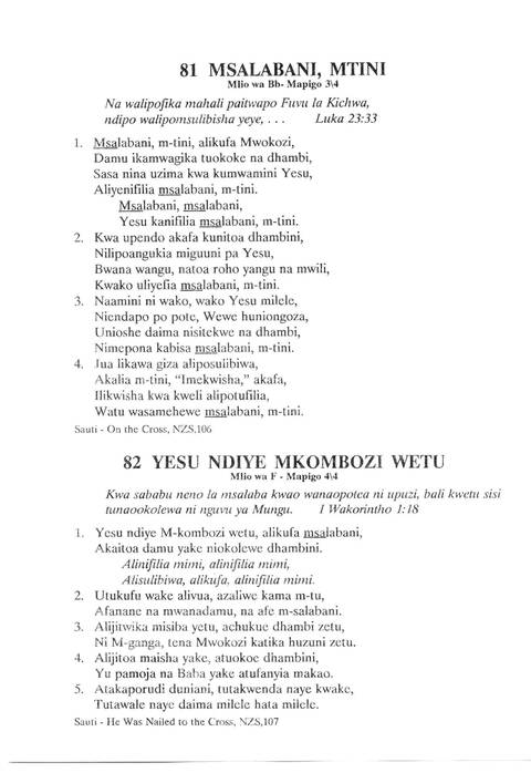 Nyimbo Za Imani Yetu page 45