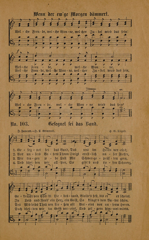 Neue Zions-Lieder page 103
