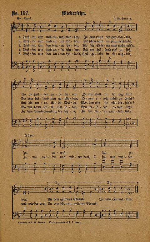 Neue Zions-Lieder page 107