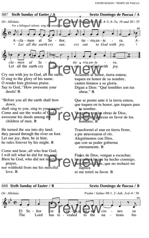 Oramos Cantando = We Pray In Song page 1001