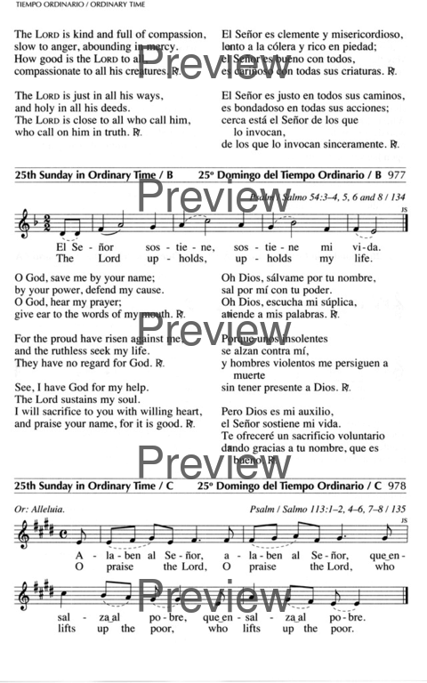 Oramos Cantando = We Pray In Song page 1070