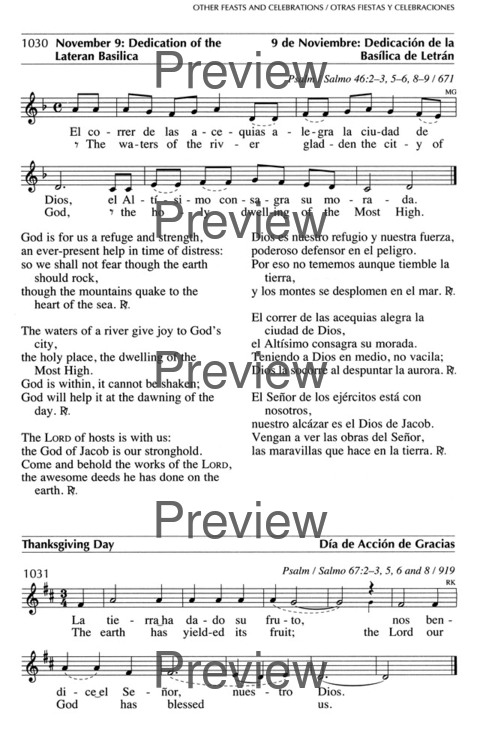 Oramos Cantando = We Pray In Song page 1107