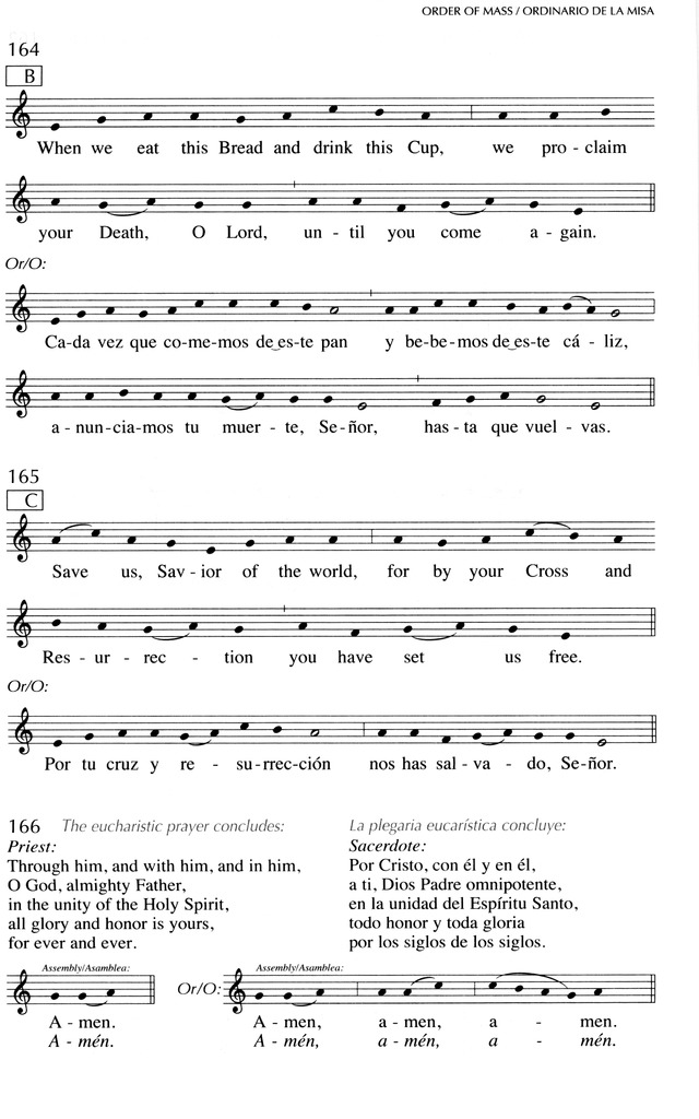 Oramos Cantando = We Pray In Song page 164