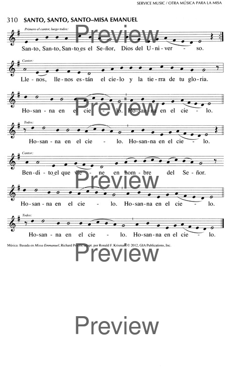 Oramos Cantando = We Pray In Song page 260