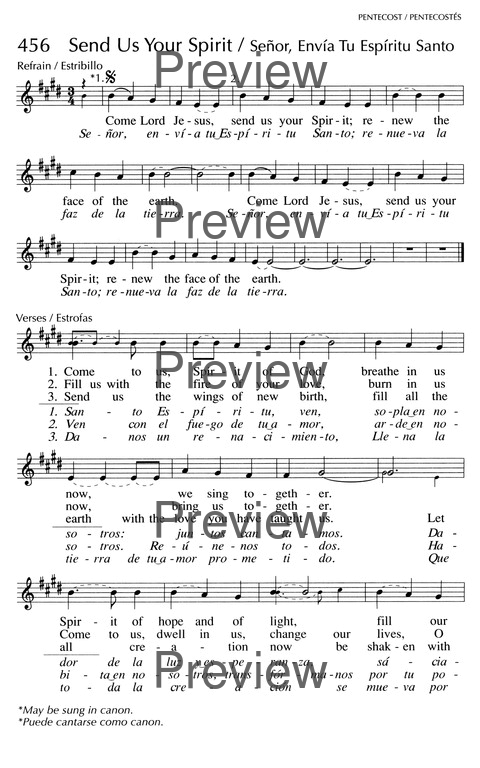Oramos Cantando = We Pray In Song page 433
