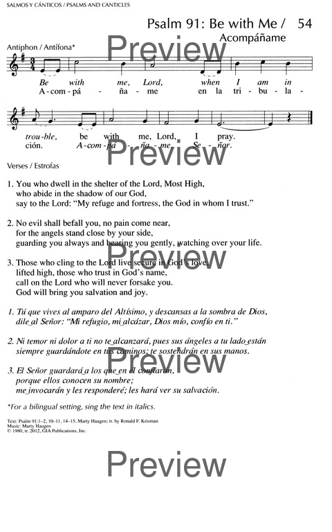 Oramos Cantando = We Pray In Song page 65