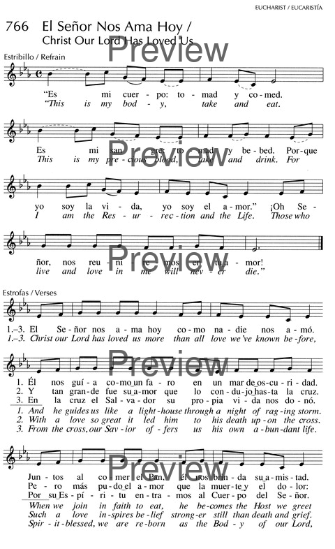 Oramos Cantando = We Pray In Song page 879
