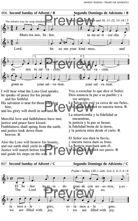 Oramos Cantando = We Pray In Song page 935