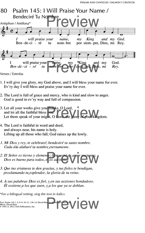 Oramos Cantando = We Pray In Song page 98