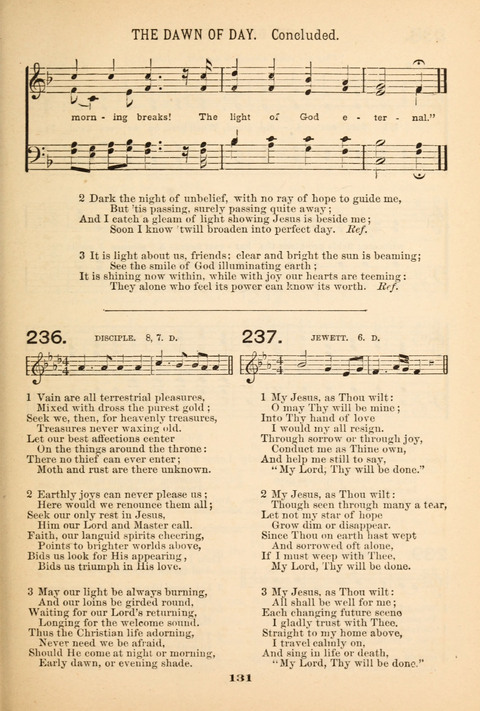 Our Glad Hosanna: for the service of Song in the Sunday School, the Social Gathering, and the Prayer Meeting page 131