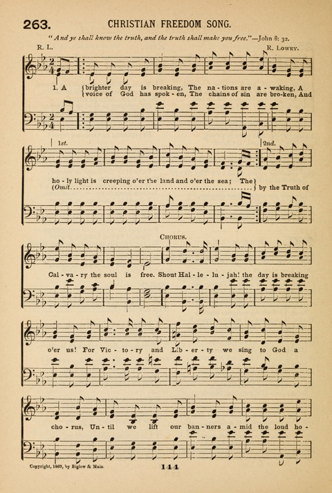 Our Glad Hosanna: for the service of Song in the Sunday School, the Social Gathering, and the Prayer Meeting page 144
