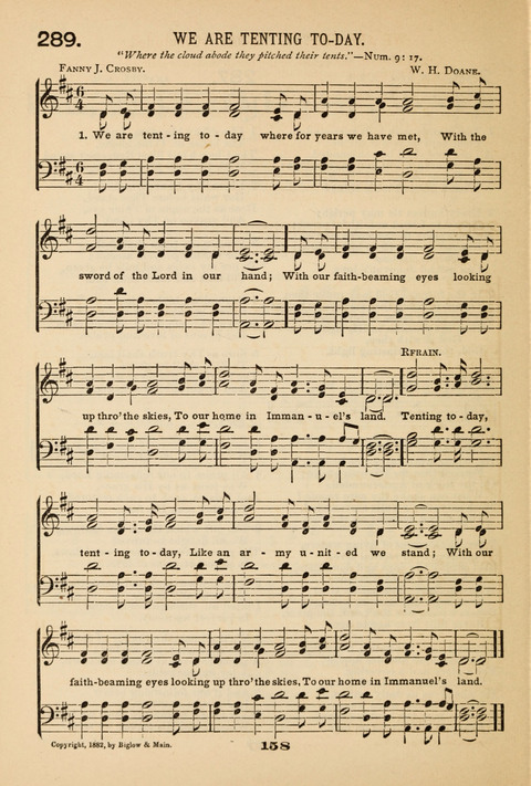 Our Glad Hosanna: for the service of Song in the Sunday School, the Social Gathering, and the Prayer Meeting page 158
