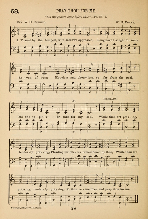 Our Glad Hosanna: for the service of Song in the Sunday School, the Social Gathering, and the Prayer Meeting page 38