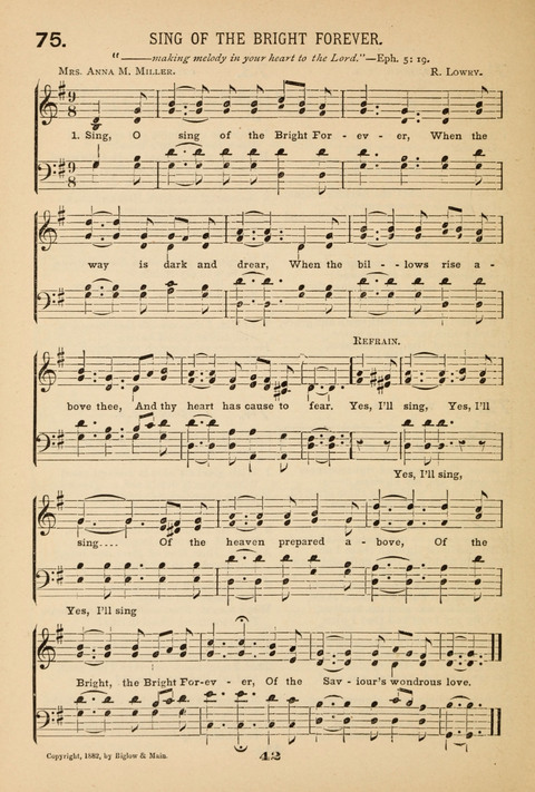 Our Glad Hosanna: for the service of Song in the Sunday School, the Social Gathering, and the Prayer Meeting page 42