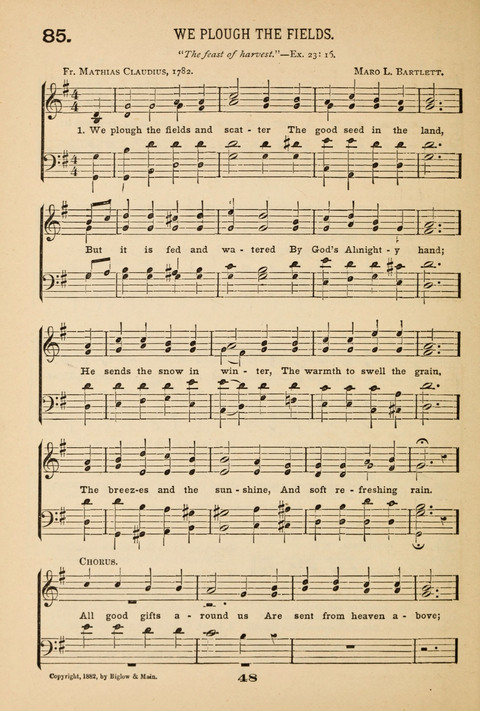 Our Glad Hosanna: for the service of Song in the Sunday School, the Social Gathering, and the Prayer Meeting page 48