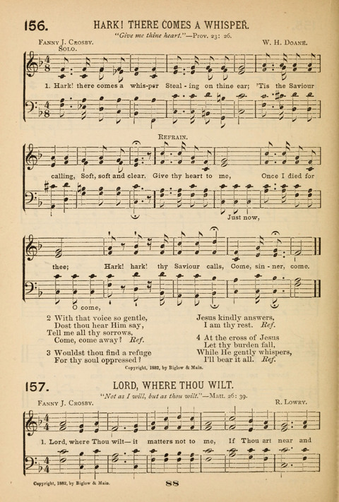 Our Glad Hosanna: for the service of Song in the Sunday School, the Social Gathering, and the Prayer Meeting page 88