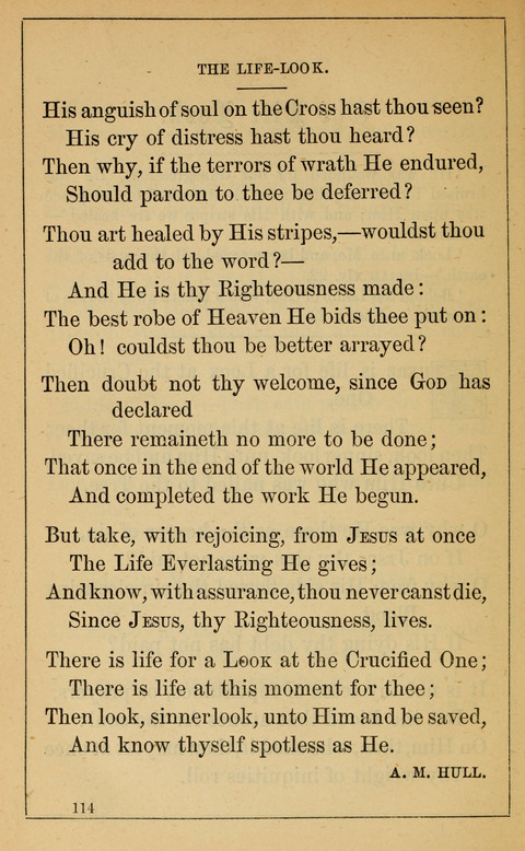 One Hundred Choice Hymns: in large type page 114