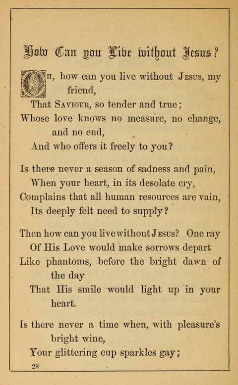 One Hundred Choice Hymns: in large type page 28