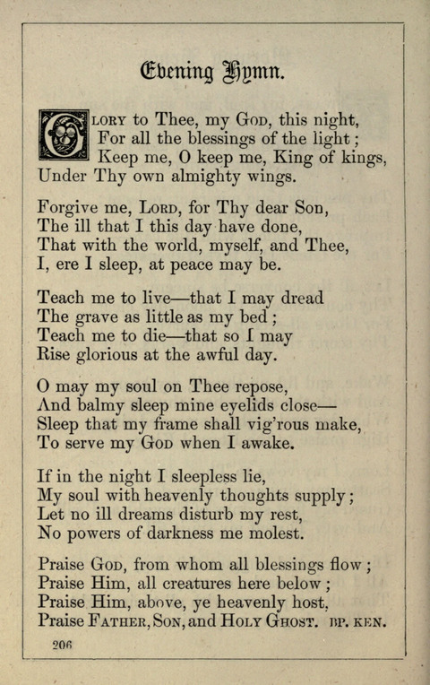 One Hundred Choice Hymns: in large type page 206