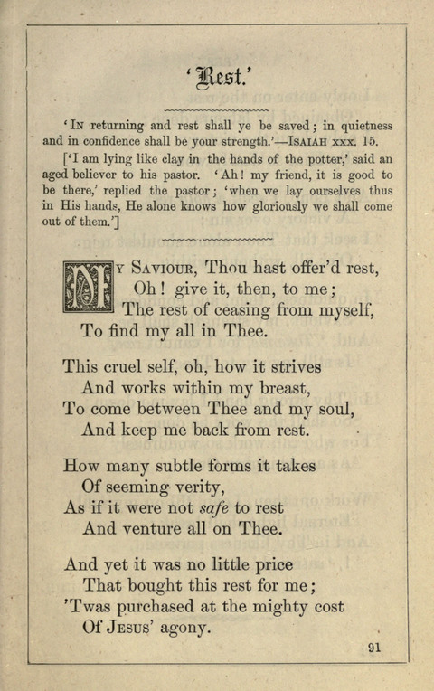 One Hundred Choice Hymns: in large type page 91