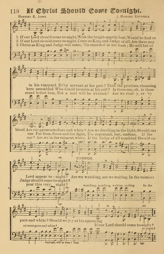 Our Hymns: compiled for use in the services of the Baptist Temple page 118