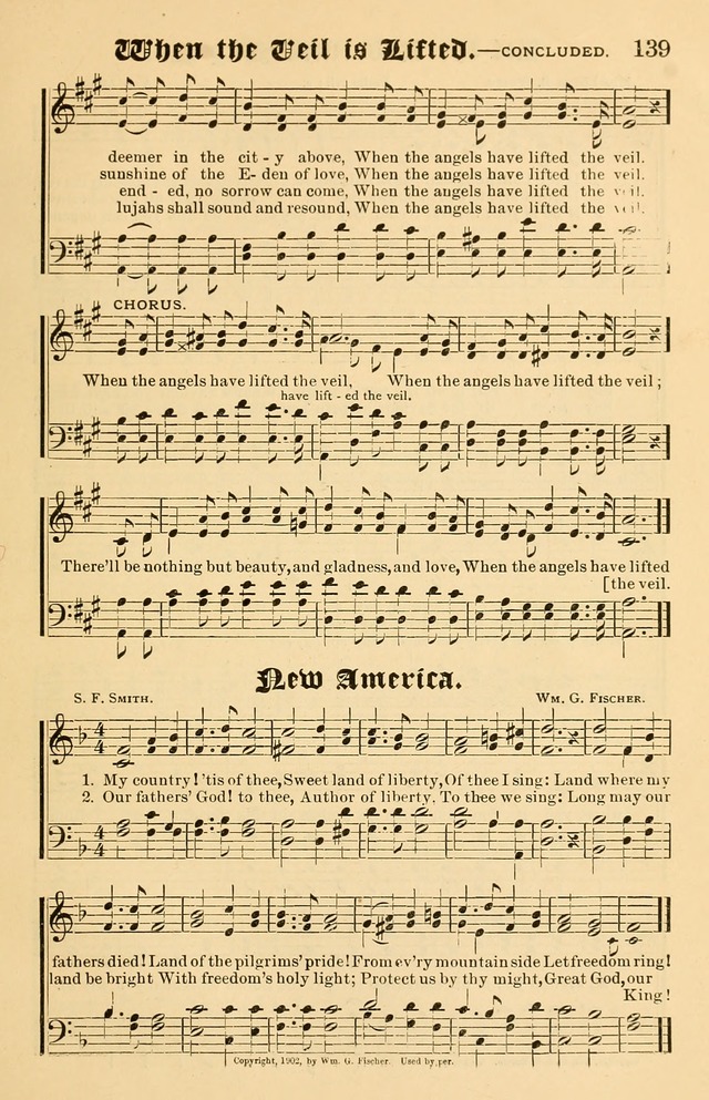 Our Hymns: compiled for use in the services of the Baptist Temple page 139