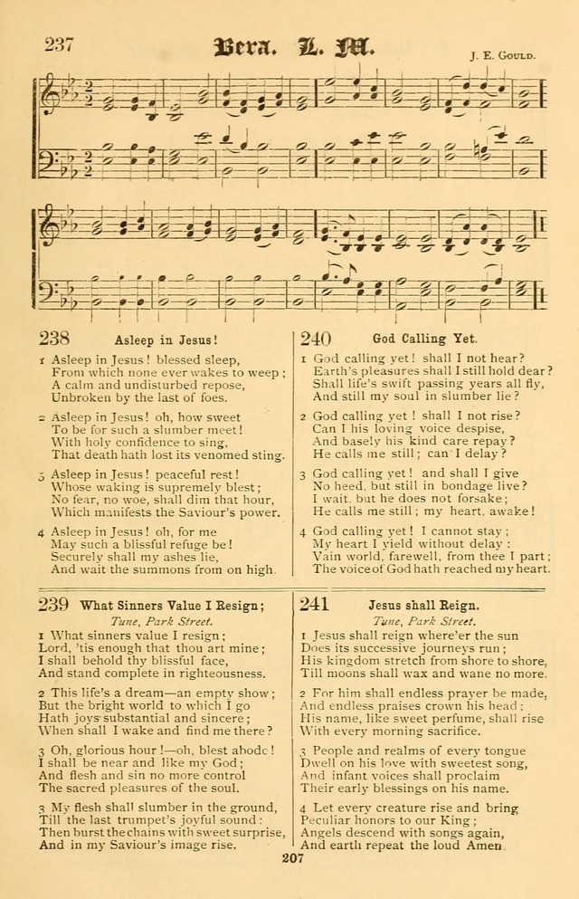 Our Hymns: compiled for use in the services of the Baptist Temple page 207