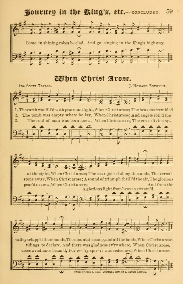 Our Hymns: compiled for use in the services of the Baptist Temple page 59
