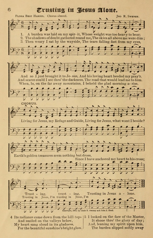 Our Hymns: compiled for use in the services of the Baptist Temple page 6
