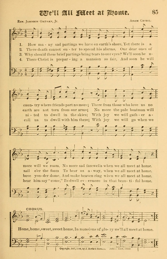 Our Hymns: compiled for use in the services of the Baptist Temple page 85