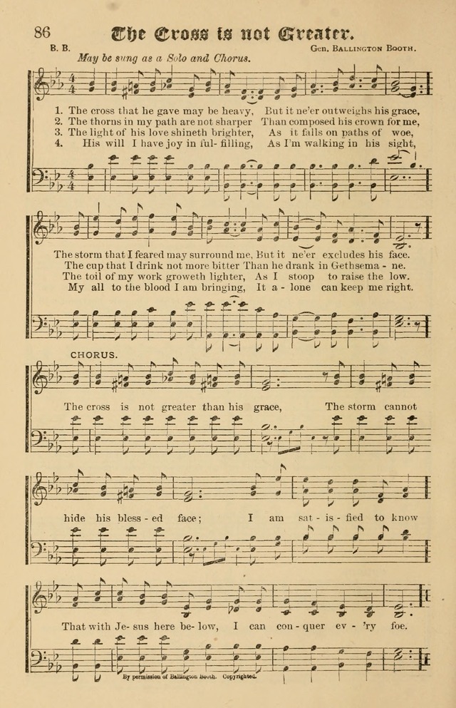 Our Hymns: compiled for use in the services of the Baptist Temple page 86