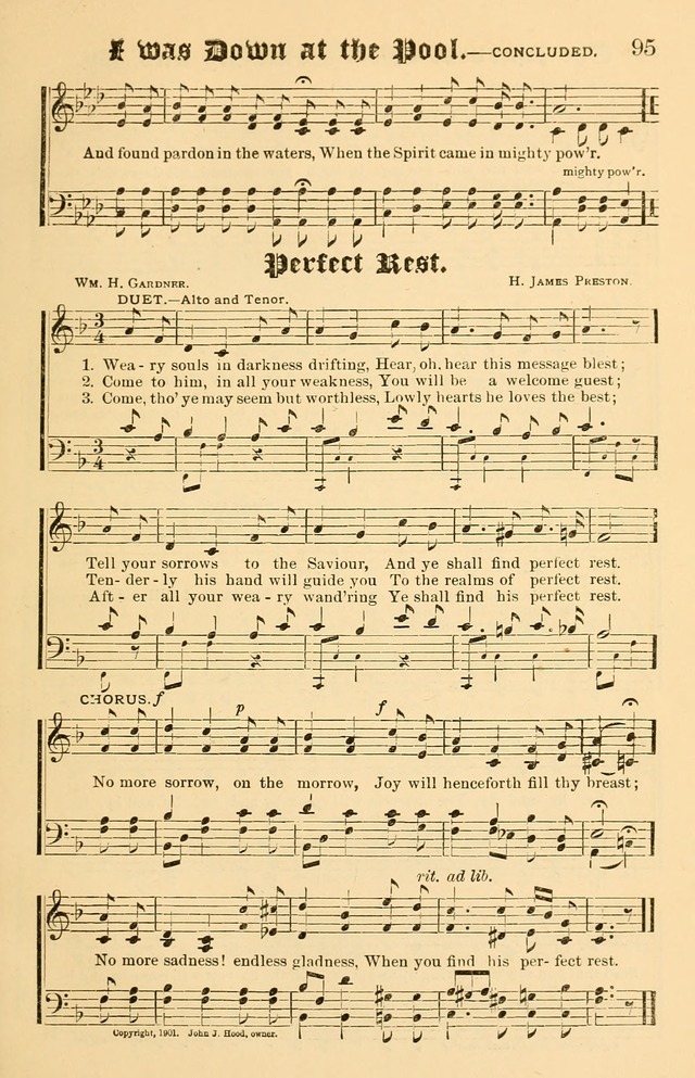 Our Hymns: compiled for use in the services of the Baptist Temple page 95