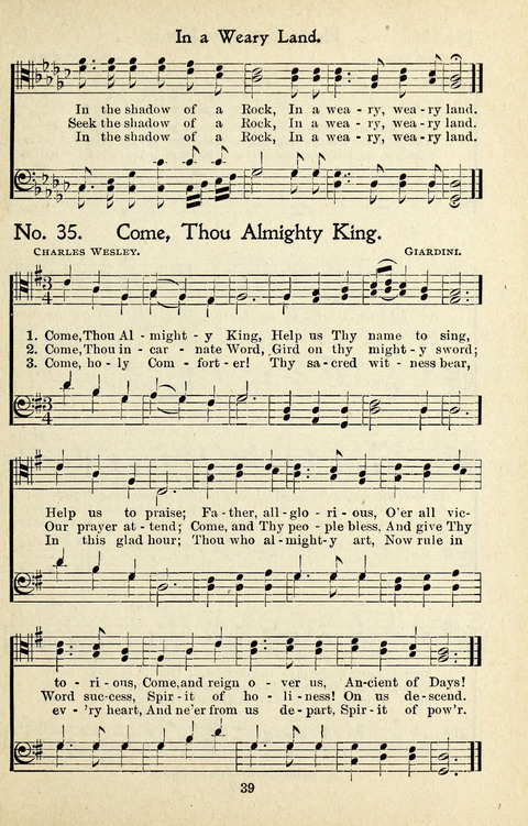 One Hundred Gospel Hymns: for male voices page 37