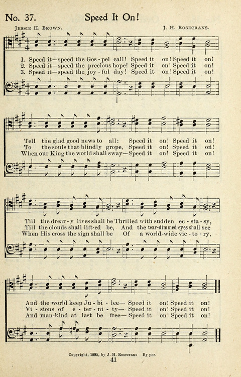 One Hundred Gospel Hymns: for male voices page 39