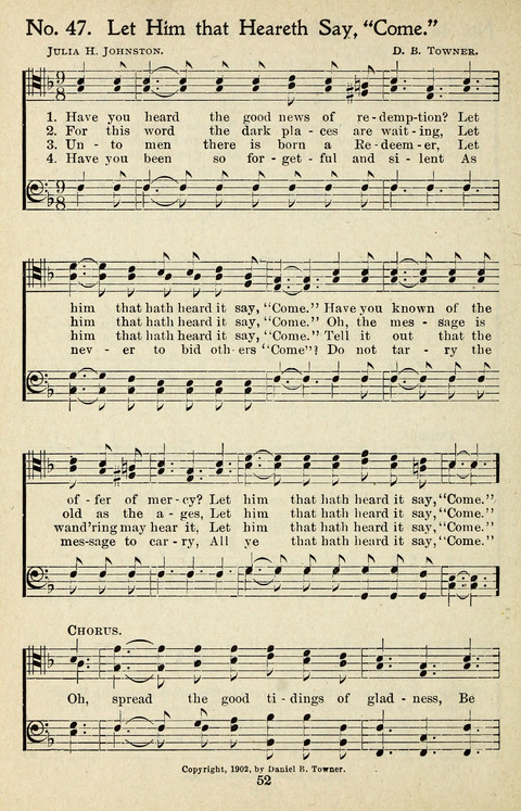 One Hundred Gospel Hymns: for male voices page 50
