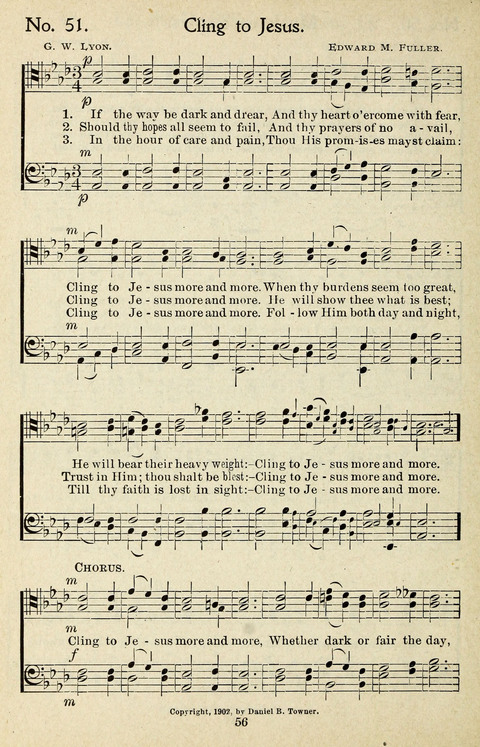 One Hundred Gospel Hymns: for male voices page 54