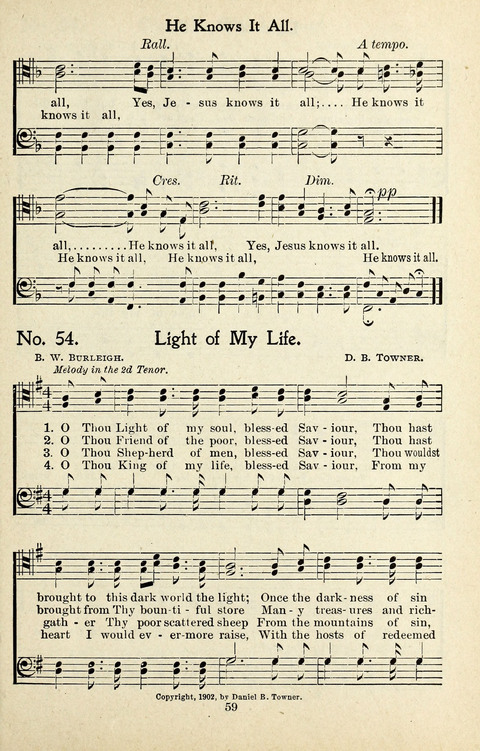 One Hundred Gospel Hymns: for male voices page 57