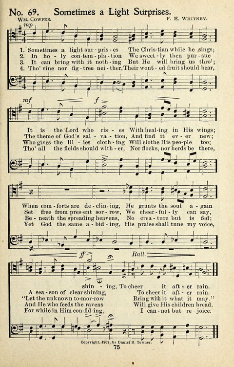 One Hundred Gospel Hymns: for male voices page 73
