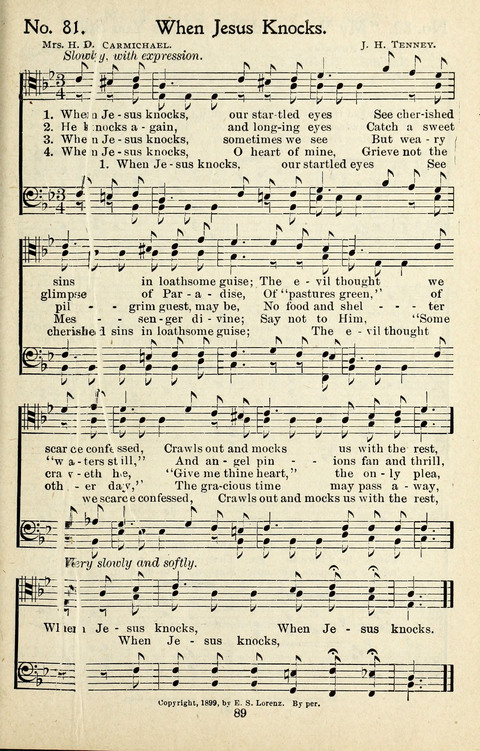 One Hundred Gospel Hymns: for male voices page 87