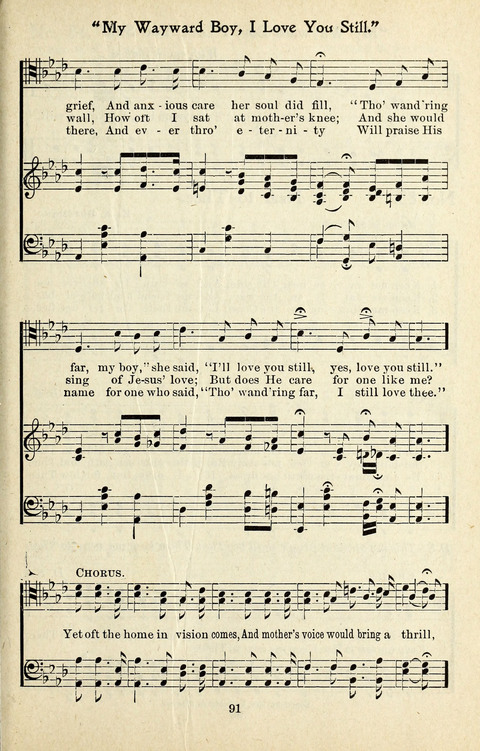 One Hundred Gospel Hymns: for male voices page 89