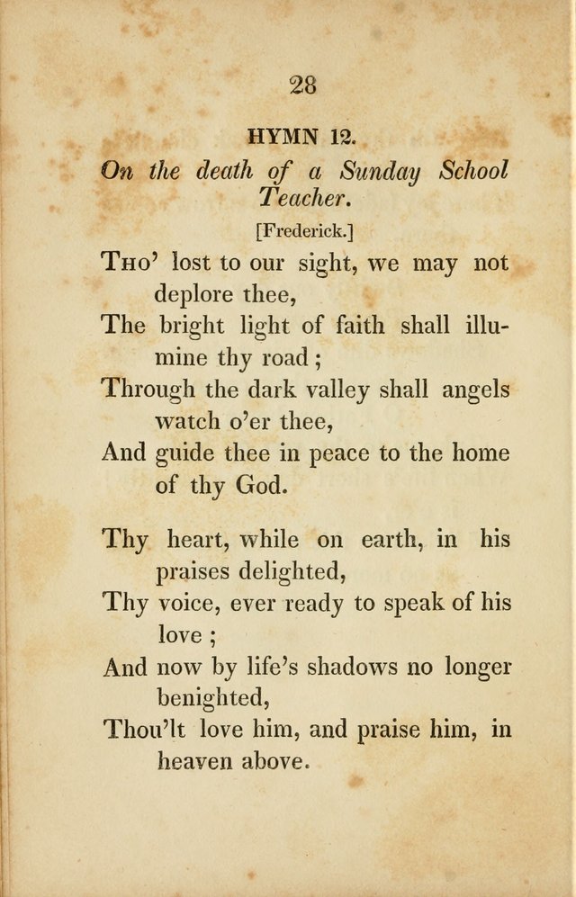 Original Hymns for Sabbath Schools page 21