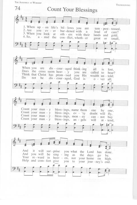 One Lord, One Faith, One Baptism: an African American ecumenical hymnal page 107