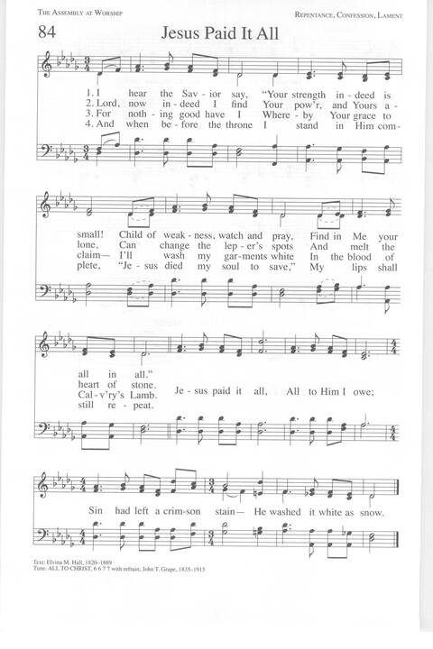 One Lord, One Faith, One Baptism: an African American ecumenical hymnal page 125