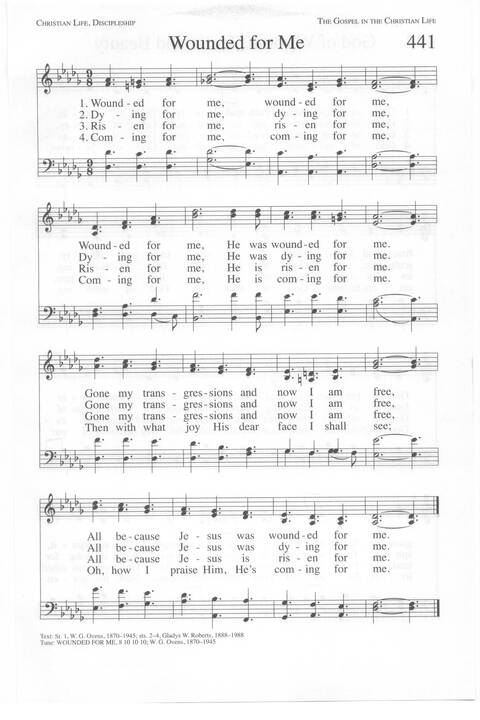 One Lord, One Faith, One Baptism: an African American ecumenical hymnal page 698