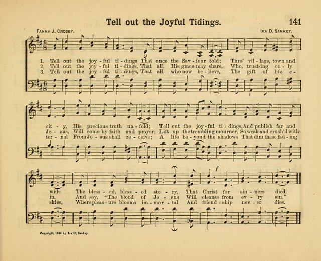 Our Song Book: a collection of songs selected and edited expressly for the Sunday School of the First Baptist Peddie Memorial Church, Newark, N. J. page 140