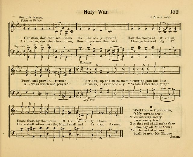 Our Song Book: a collection of songs selected and edited expressly for the Sunday School of the First Baptist Peddie Memorial Church, Newark, N. J. page 158