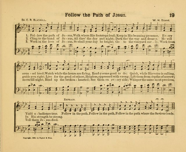 Our Song Book: a collection of songs selected and edited expressly for the Sunday School of the First Baptist Peddie Memorial Church, Newark, N. J. page 18