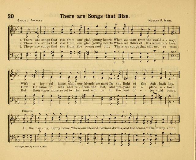 Our Song Book: a collection of songs selected and edited expressly for the Sunday School of the First Baptist Peddie Memorial Church, Newark, N. J. page 19